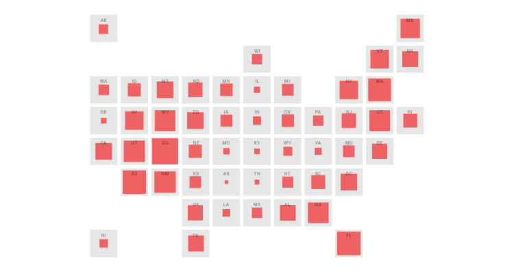 Chart Combinations: Tile Grid Maps - Dataviz Catalogue Blog