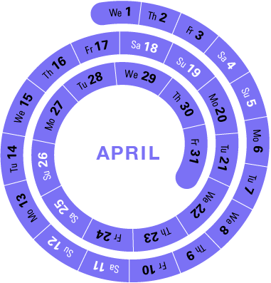 visualizing data in calendars