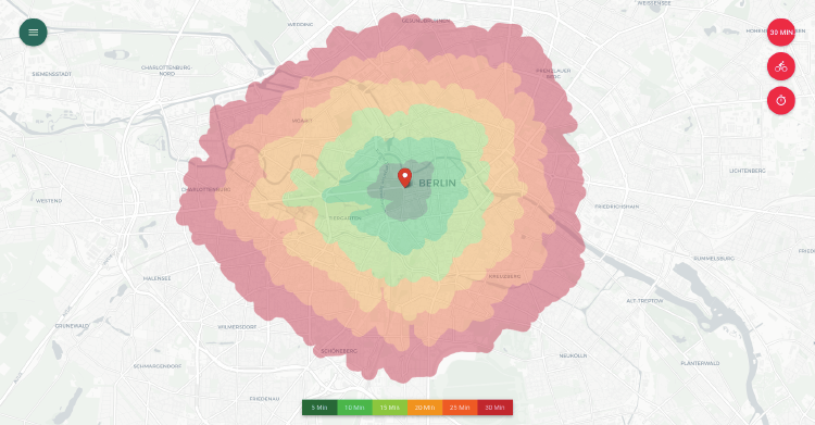 isochrone maps